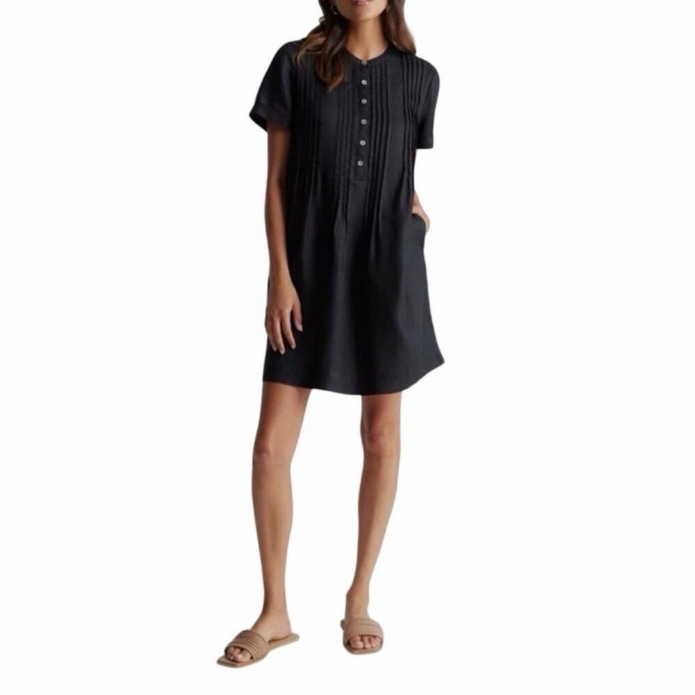 Quince 100% Linen European Shift Dress